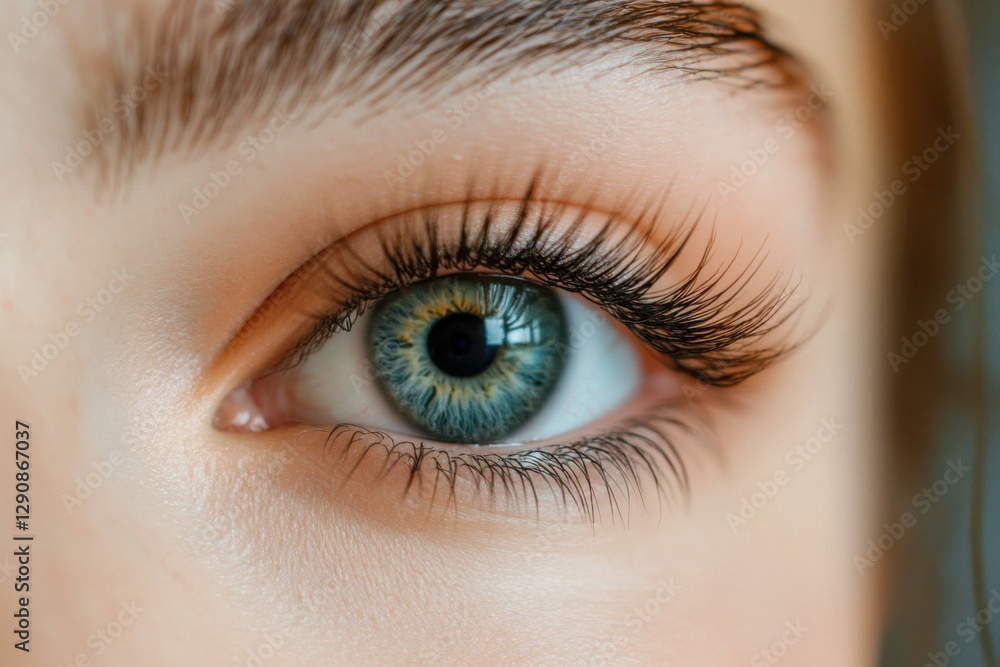 Lash Lifting: Cosmetologist Performing Whipped Keratin Lash Procedure Lash Lifting: Cosmetologist Performing Whipped Keratin Lash Procedure