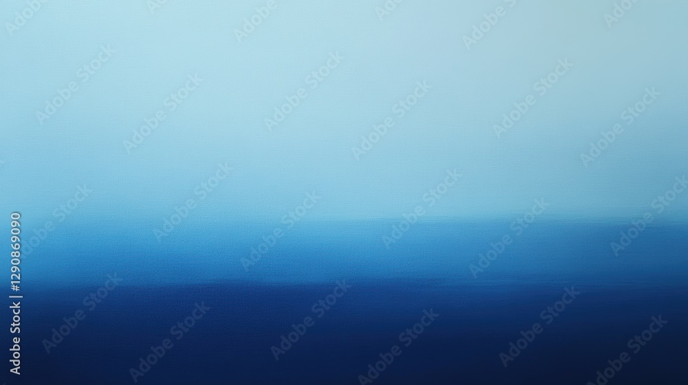 Obraz premium Gradient blue abstract background, soft hues blending in a serene landscape, ideal for calming designs, wallpapers, and graphic projects. High-resolution image.