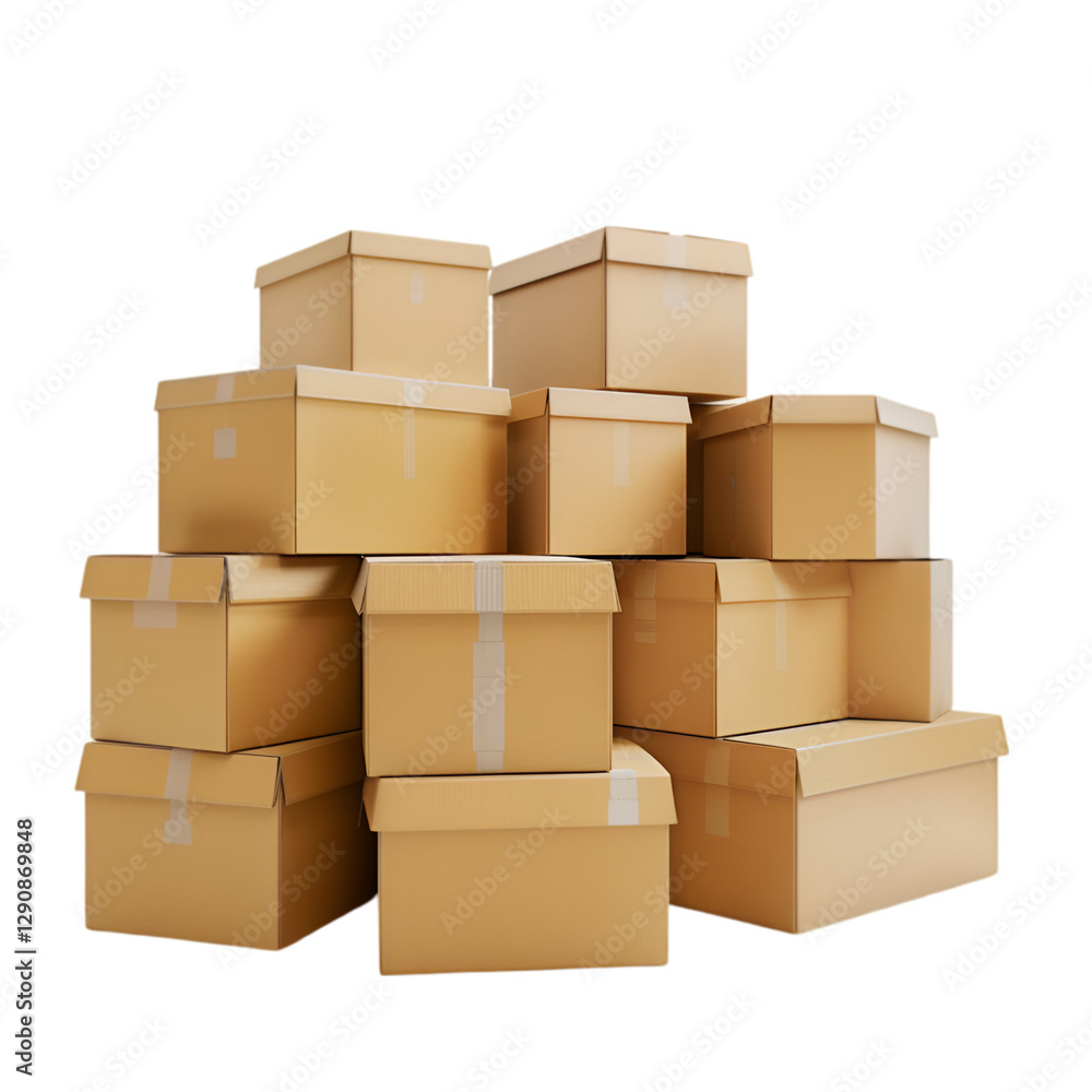 Stack of Cardboard Boxes Delivery Shipment Packaging, Stack of Cardboard Boxes Delivery Shipment Packaging,