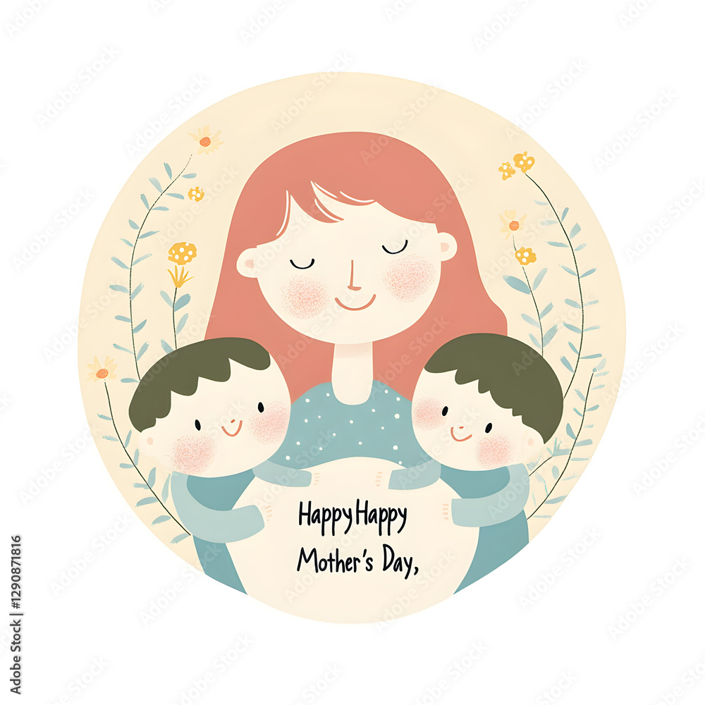 Happy Mother's Day Celebration, AI-Generated. Happy Mother's Day Celebration, AI-Generated.