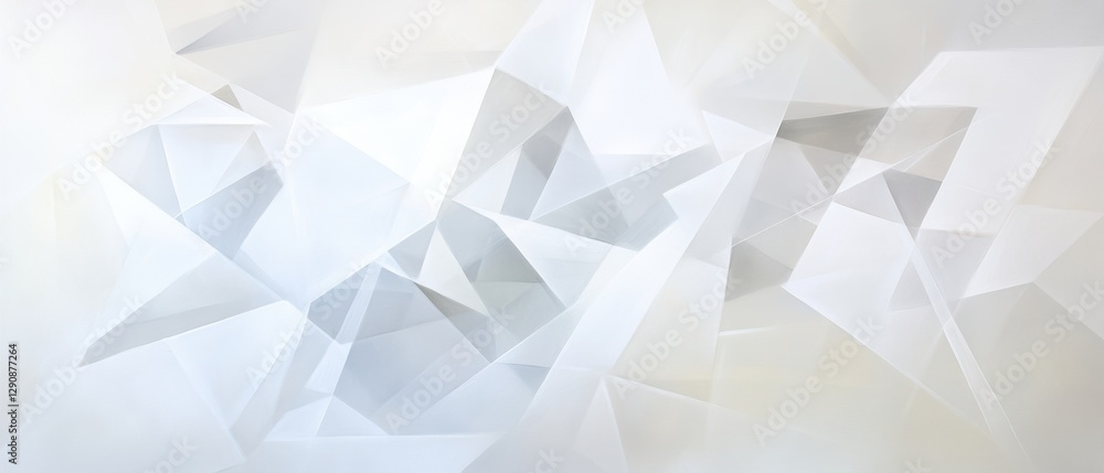 Geometric abstract background in soft white and gray tones, modern design for digital art, wallpaper, and branding projects. Low-poly shapes texture. Geometric abstract background in soft white and gray tones, modern design for digital art, wallpaper, and branding projects. Low-poly shapes texture.