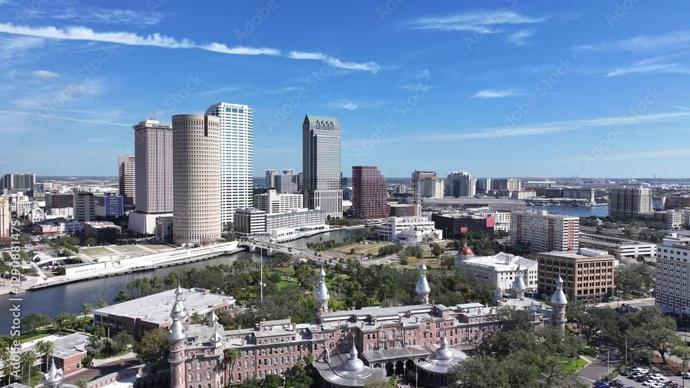 Tampa Skyline At Tampa In Florida United States. Downtown Cityscape. Corporate Buildings Background. Tampa Skyline At Florida United States. High Rise Buildings. Business District. Tampa Skyline At Tampa In Florida United States. Downtown Cityscape. Corporate Buildings Background. Tampa Skyline At Florida United States. High Rise Buildings. Business District.