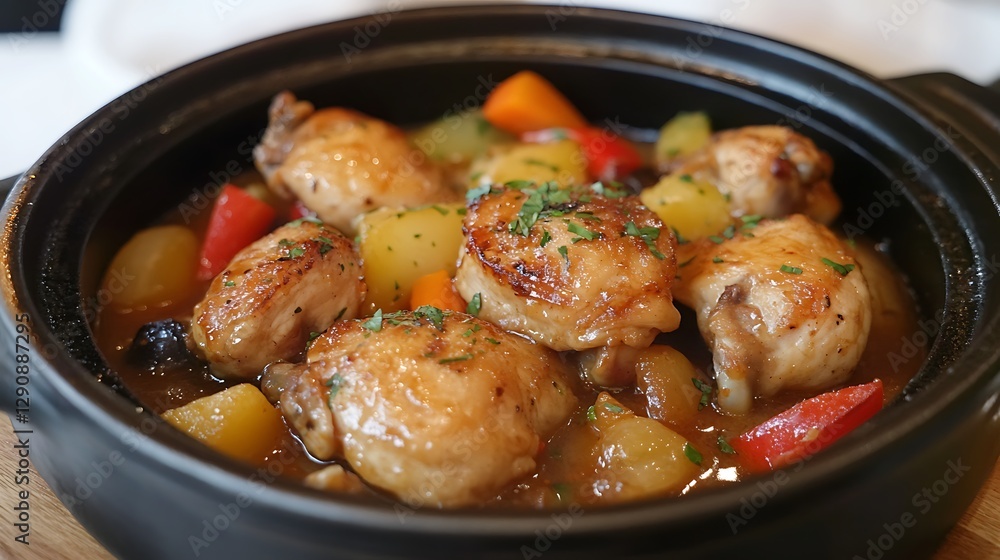Dish of Sweet and Sour Chicken with Vegetables – A Flavorful and Colorful Meal Dish of Sweet and Sour Chicken with Vegetables – A Flavorful and Colorful Meal