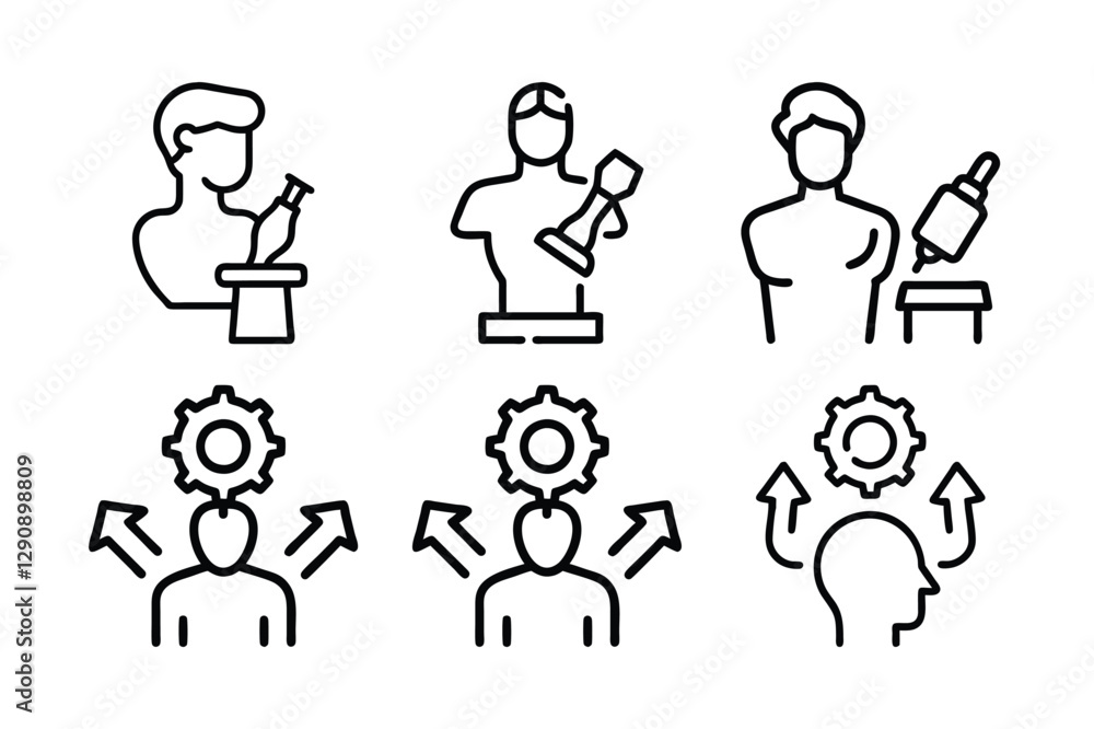 Workshop icon set vector art illustration Workshop icon set vector art illustration