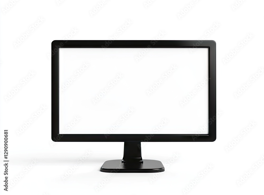 Black computer monitor on white background (2) Black computer monitor on white background (2)