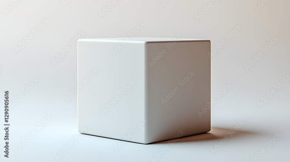 Obraz premium a white box with a black lid