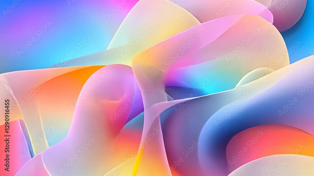 Swirling colors blend harmoniously, creating a mesmerizing abstract pattern with layers of vivid hues and soft transparency Swirling colors blend harmoniously, creating a mesmerizing abstract pattern with layers of vivid hues and soft transparency