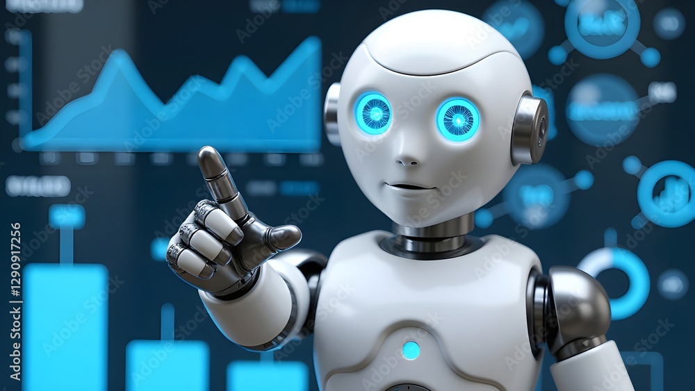 Fototapeta premium Artificial intelligence of future technology