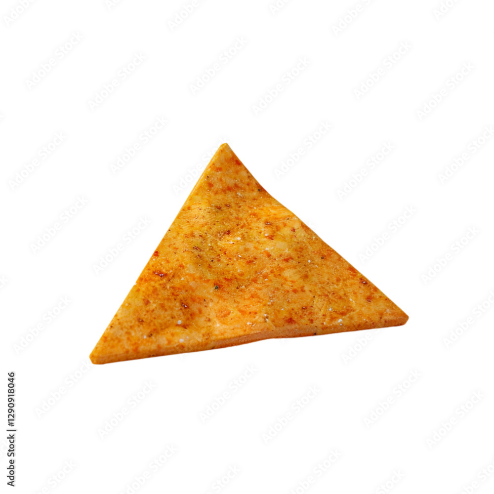 Spicy Tortilla Chip Isolated Black Background Snack Food Spicy Tortilla Chip Isolated Black Background Snack Food
