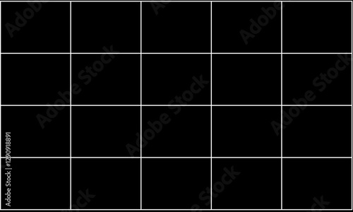 A black background featuring a symmetrical grid pattern, useful for design, templates, or abstract digital art projects.