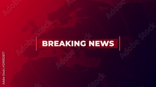 Red Breaking News Animation intro