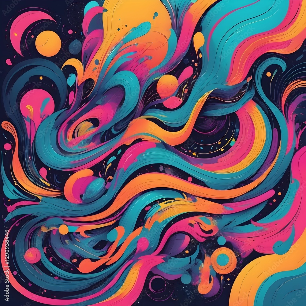 A colorful background with a psychedelic swirls and swirls. A colorful background with a psychedelic swirls and swirls.