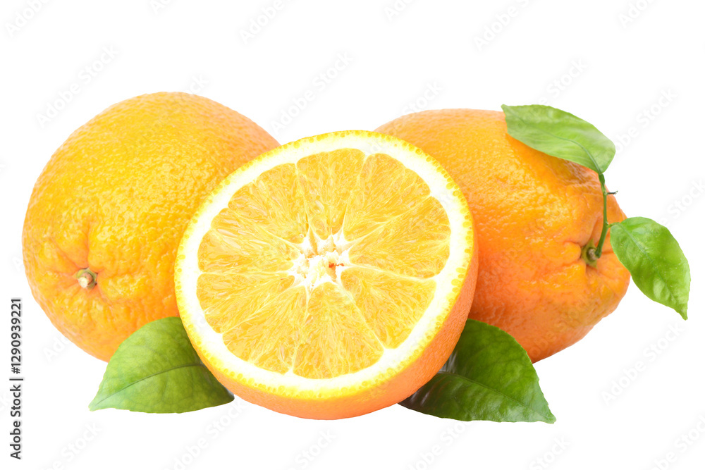 Fresh orange fruit isolated