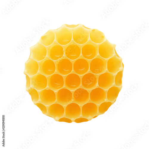 Honeycomb dripping with golden honey showcasing its intricate hexagonal structure