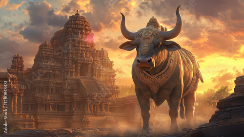 Nandi the Sacred Bull of Shiva	
