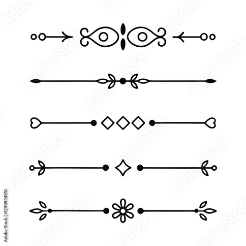 Set of divider line