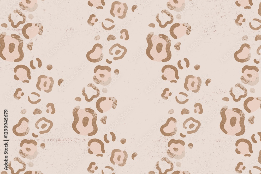 Obraz premium Pastel leopard background, animal print