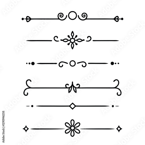 Set of divider line