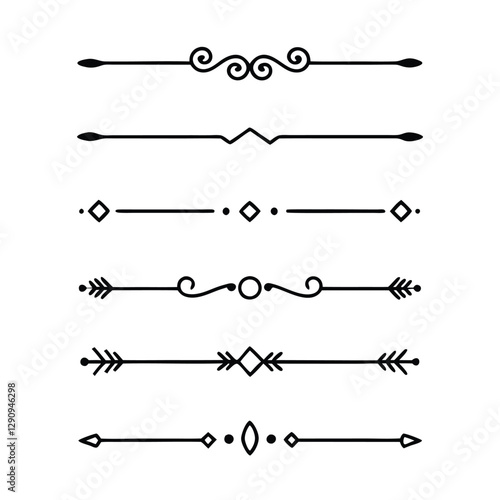 Set of divider line