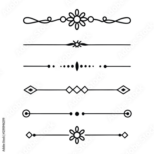 Set of divider line