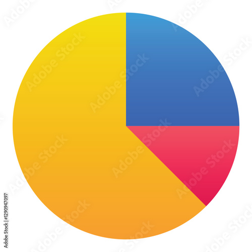 Free Download Gradient color icon, illustration for Diagram, pie chart, infographics. - GFXLoad