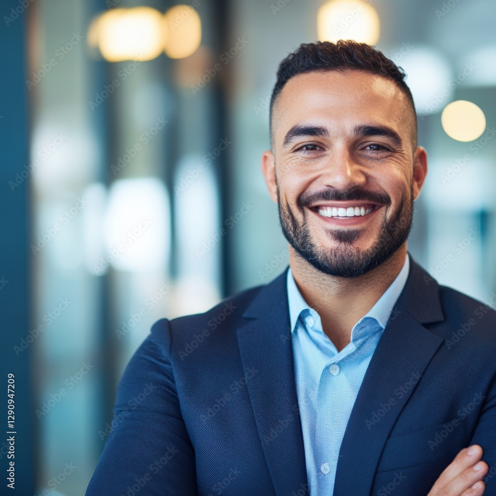 Smiling businessman in a suit Smiling businessman in a suit