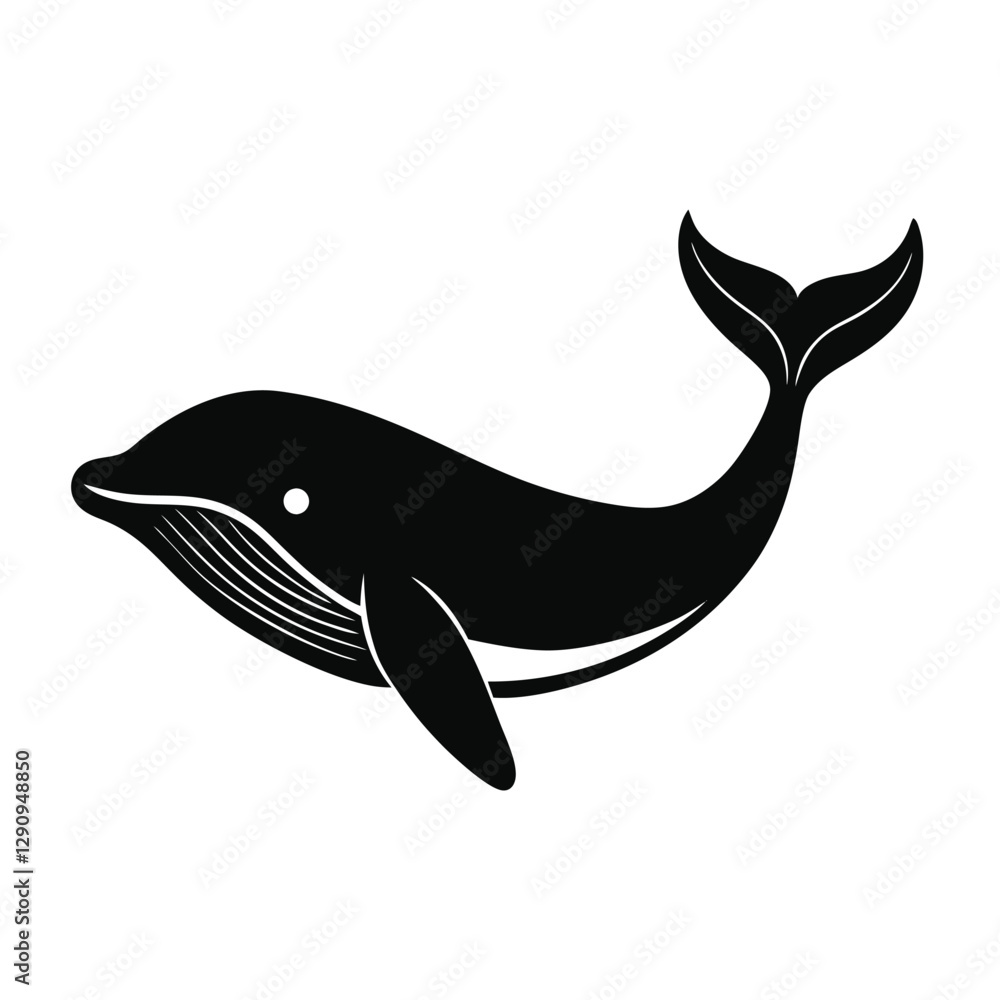 Obraz premium Whale Vector Illustration 