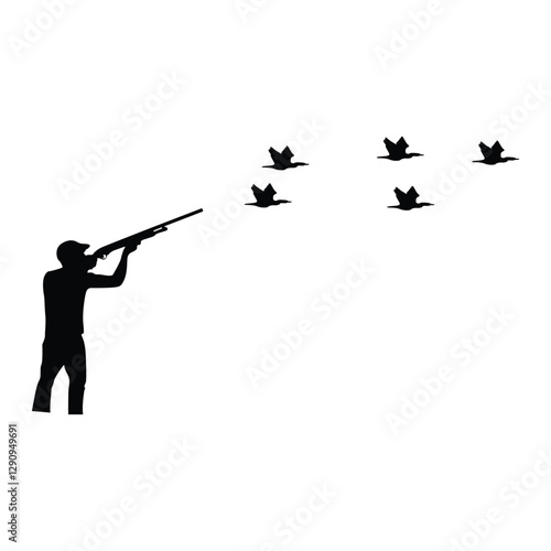 Pheasant hunting Bird Hunting Silhouette 