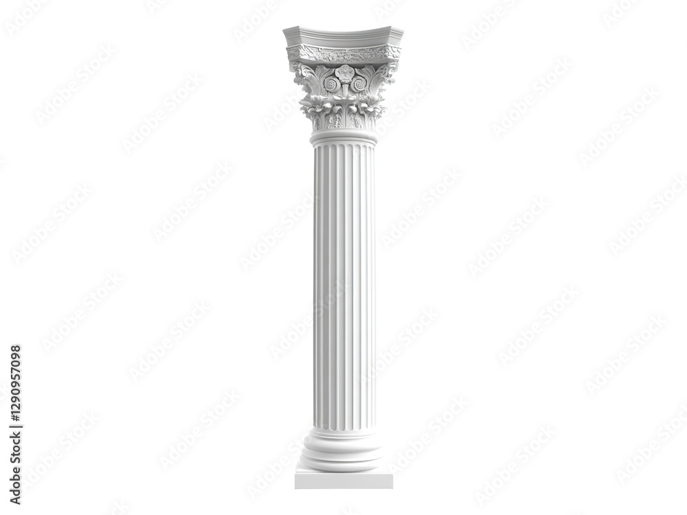 White building column White building column
