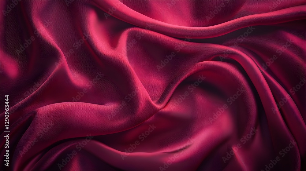 Fototapeta premium Vibrant Satin Fabric Creates a Luxurious Flowing Background