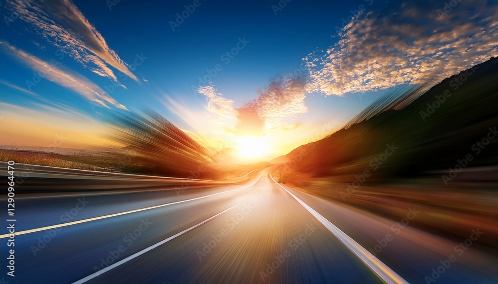 Obraz premium driving on the road