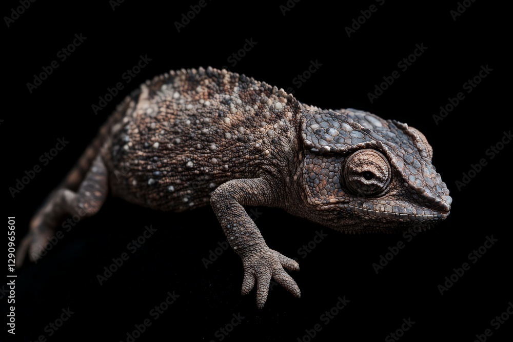 Naklejka premium Vibrant Chameleon Close-Up