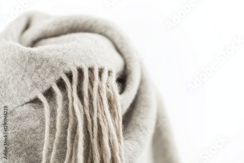 A close-up shot of a scarf on a plain white background, ideal for use in fashion or textile design projects