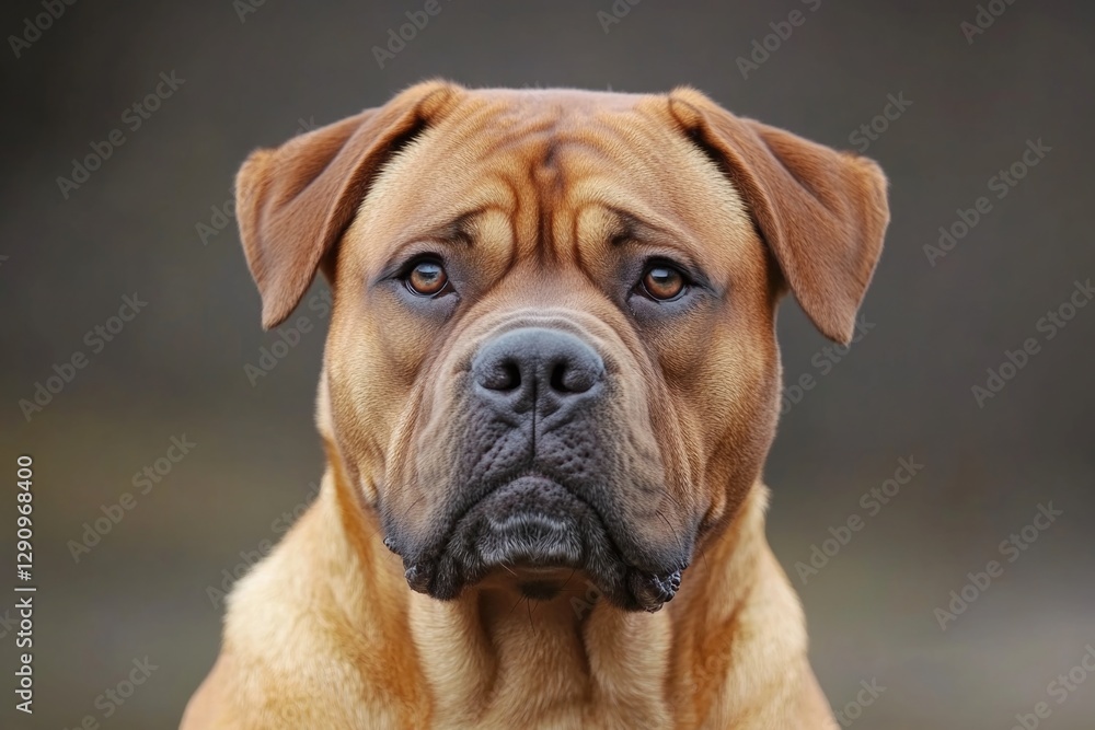 A brown dog looking sad, possibly lost or missing its owner A brown dog looking sad, possibly lost or missing its owner