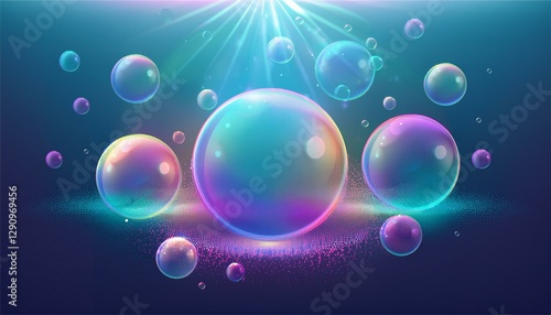 abstract background with bubbles