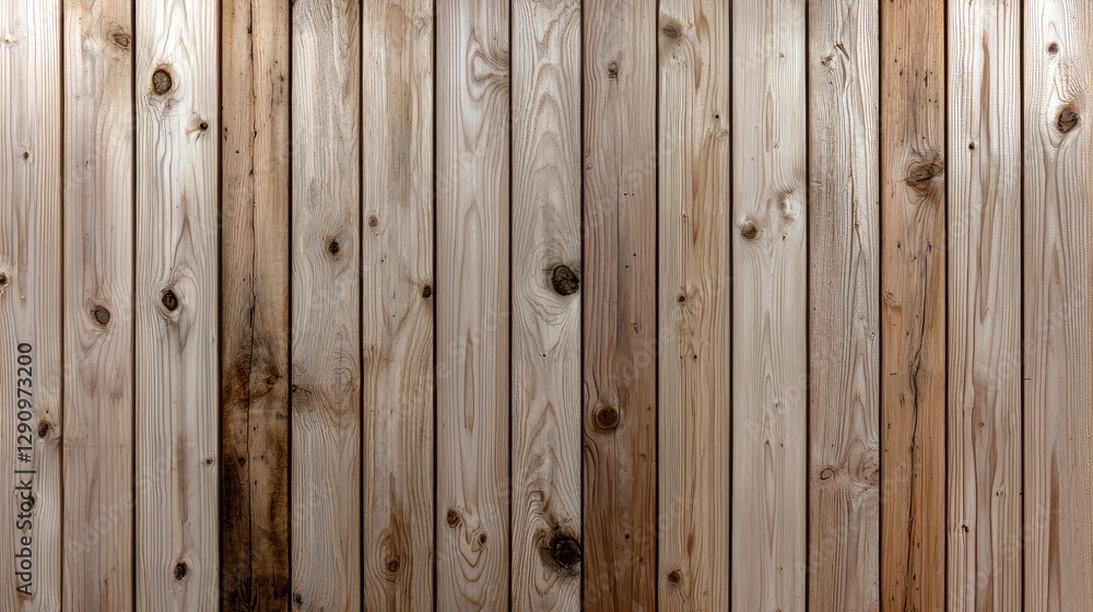 Fototapeta premium Rustic light brown wood plank wall texture background