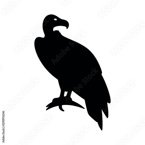 Vulture Silhouette EPS – Scavenger Bird Graphic Design