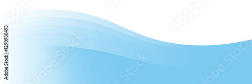 Abstract white wavy glowing lines on a blue background. Futuristic digital high-technology pattern modern