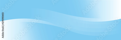 Abstract white wavy glowing lines on a blue background. Futuristic digital high-technology pattern modern