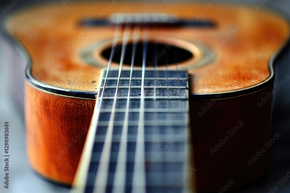 A detailed shot of guitar strings, ideal for music-related uses A detailed shot of guitar strings, ideal for music-related uses