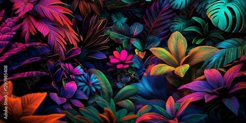 Wallpaper Mural Exquisite Summer Botanical Garden with Diverse Plant Life Torontodigital.ca