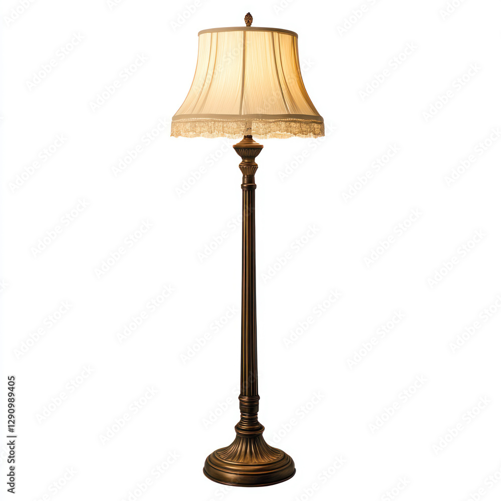Fototapeta premium vintage lamp isolated on white