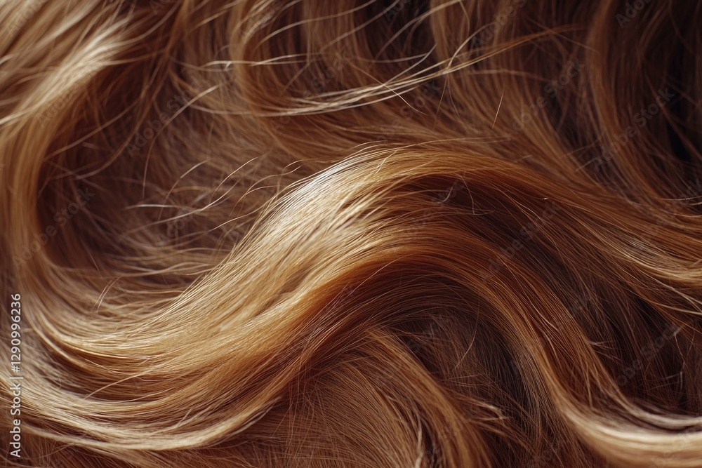 A close-up shot of a woman's wavy hair A close-up shot of a woman's wavy hair