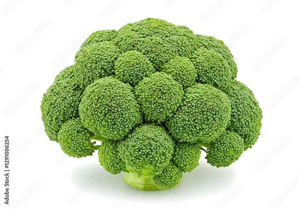 broccoli isolated on white background, fresh broccoli isolated on transparent background