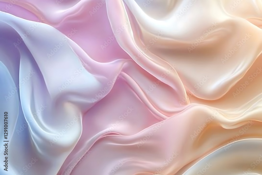 Fototapeta premium Delicate Pastel Silk Fabric Texture