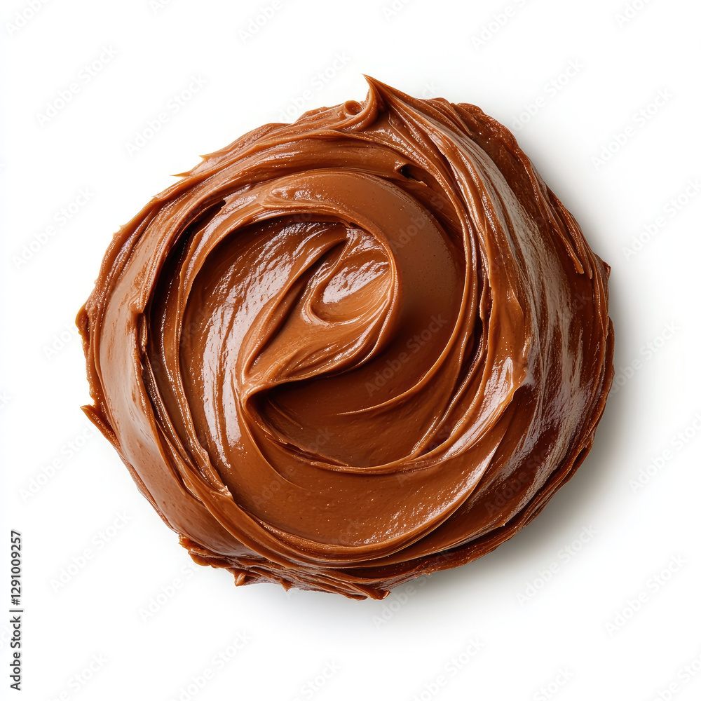 Creamy chocolate spread with smooth texture and rich color Creamy chocolate spread with smooth texture and rich color