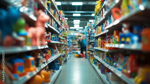 Wallpaper Mural Thief alert at a toy store, employee spotting suspicious activity. Featuring fast response and toy protection Torontodigital.ca