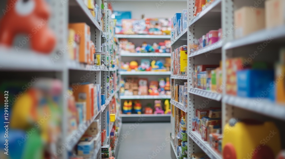 Thief alert at a toy store, employees noticing suspicious actions. Featuring quick detection and store protection Thief alert at a toy store, employees noticing suspicious actions. Featuring quick detection and store protection