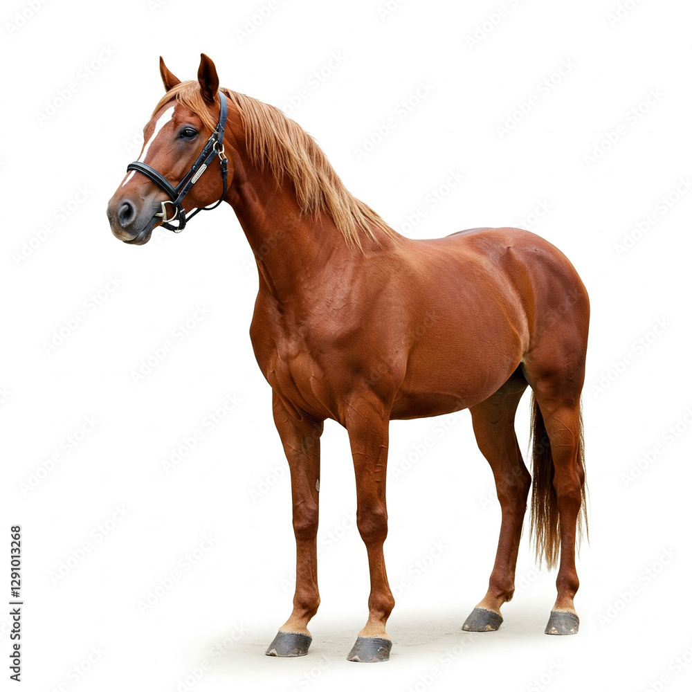 Fototapeta premium horse isolated on white