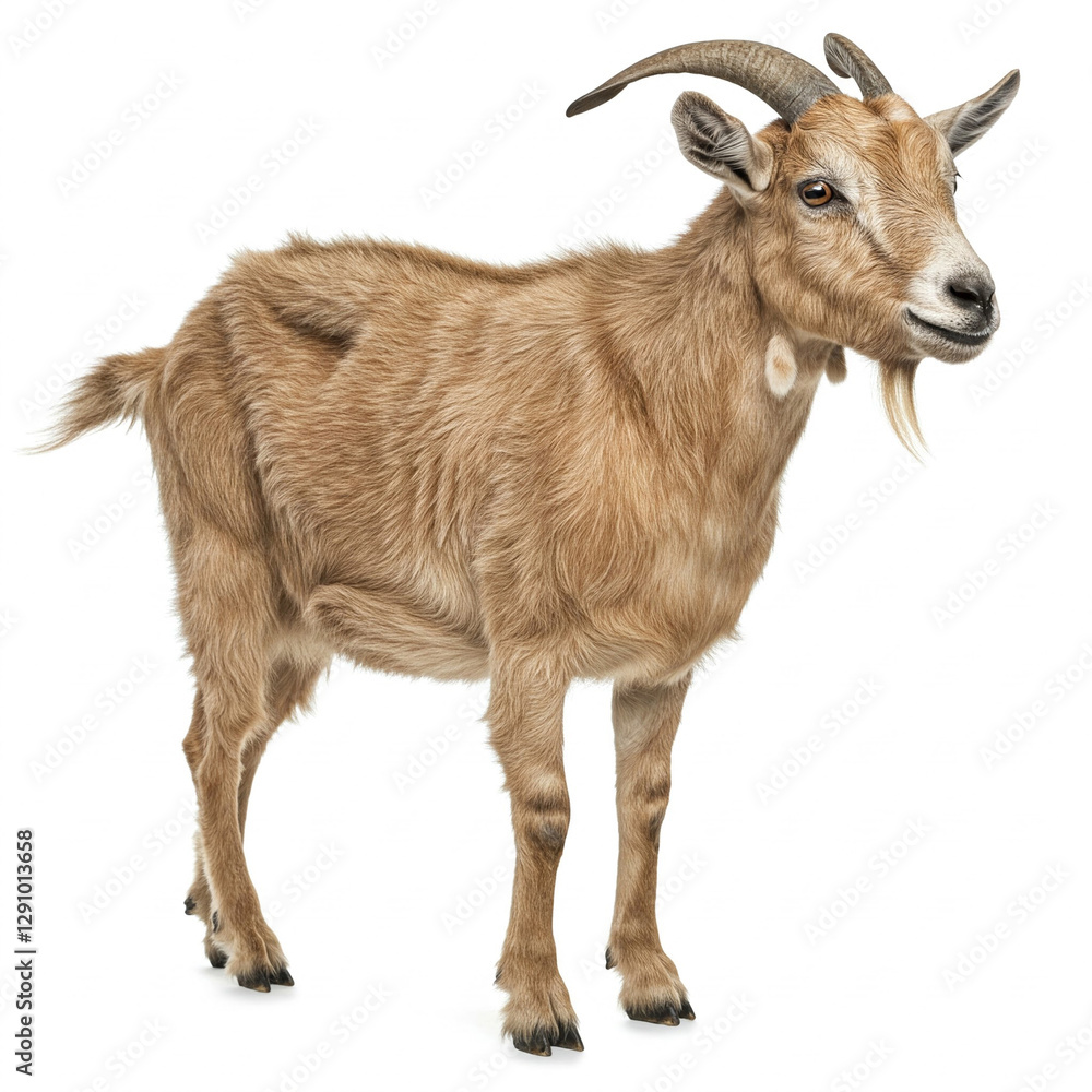 goat on a white background goat on a white background